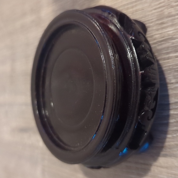 Vintage Cinnabar Blue Enamel Vase with Stand - Picture 6 of 9